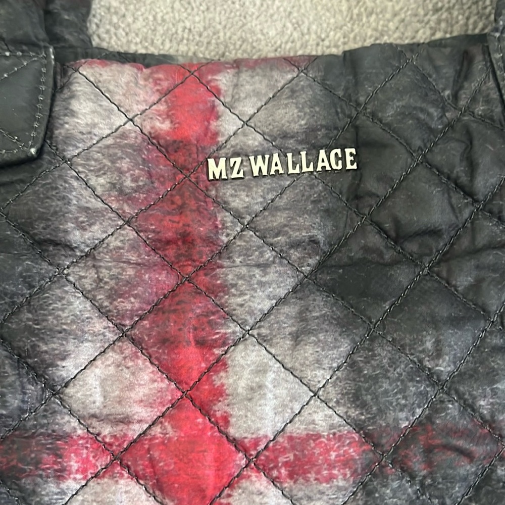 MZ Wallace redwood Plaid Quilted Tote - Picture 16 of 16